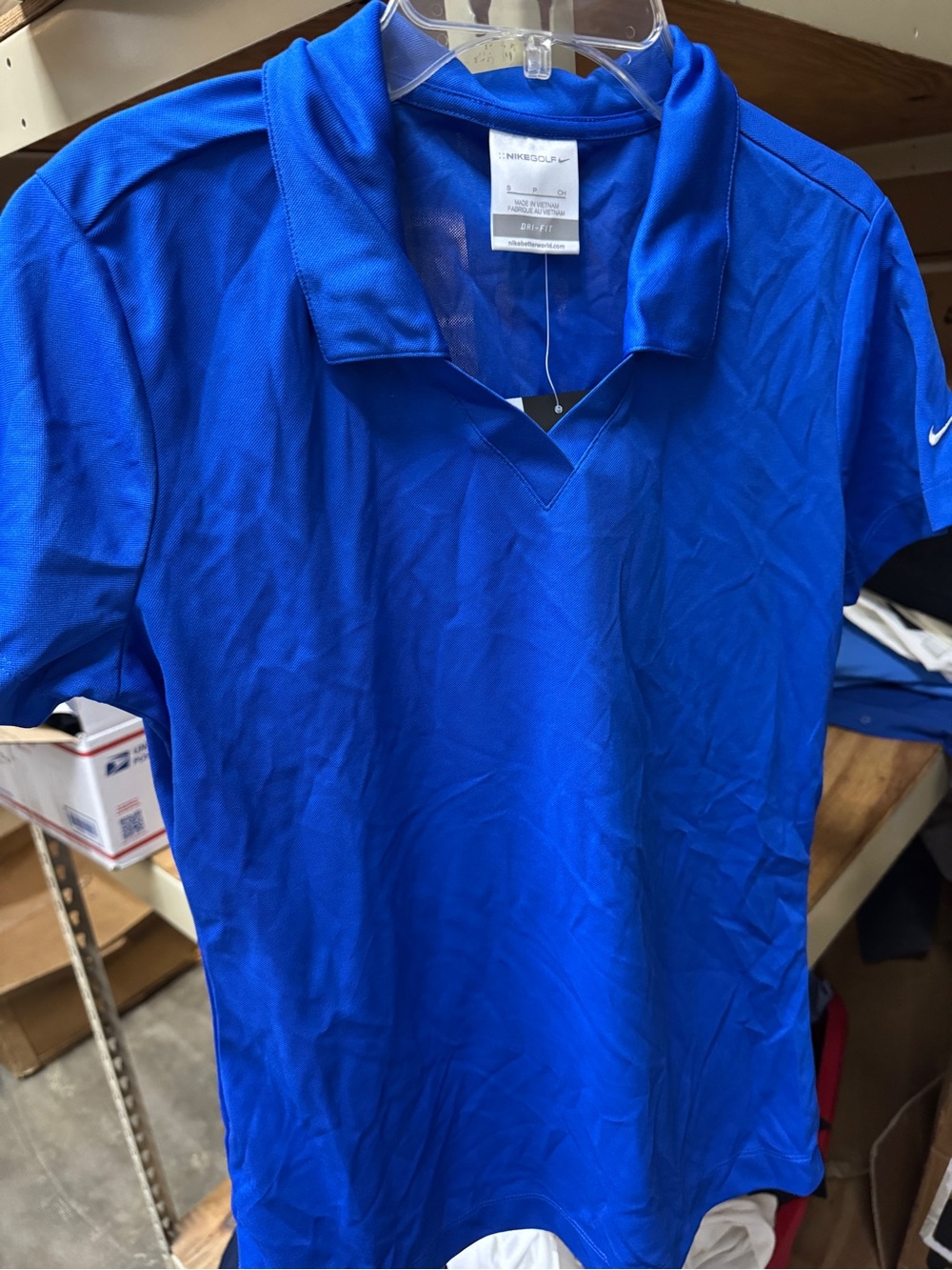 Nike Ladies Dri-FIT Royal Blue Polo Shirt. NWT.